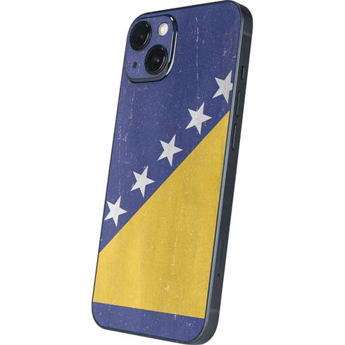 Bosnia and Herzegovina Flag Distressed iPhone 14 Skin